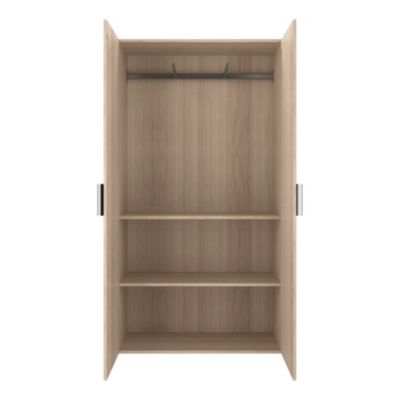 Armoire penderie portes battantes effet chêne GoodHome Atomia H. 187,5 x L. 100 x P. 45 cm