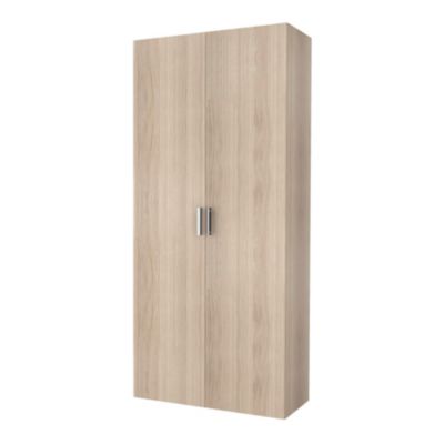 Armoire penderie portes battantes effet chêne GoodHome Atomia H. 225 x L. 100 x P. 45 cm