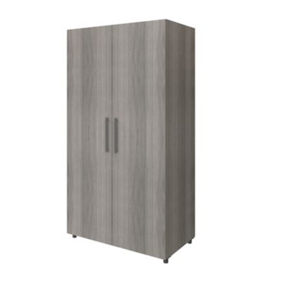 Armoire penderie portes battantes effet chêne grisé GoodHome Atomia H. 187,5 x L. 100 x P. 60 cm