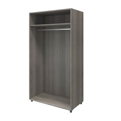 Armoire penderie portes battantes effet chêne grisé GoodHome Atomia H. 187,5 x L. 100 x P. 60 cm