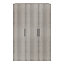 Armoire penderie portes battantes effet chêne grisé GoodHome Atomia H. 225 x L. 150 x P. 60 cm