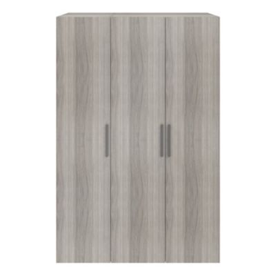 Armoire penderie portes battantes effet chêne grisé GoodHome Atomia H