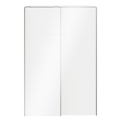 Armoire penderie portes coulissantes blanches brillantes GoodHome Atomia H. 225 x L. 150 x P. 63