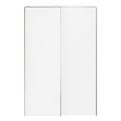 Armoire penderie portes coulissantes blanches et miroir GoodHome Atomia H.  225 x L. 150 x P. 65,5 cm