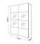 Armoire penderie portes coulissantes blanches GoodHome Atomia H. 225 x L. 150 x P. 65,5 cm