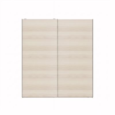 Armoire penderie portes coulissantes effet chêne GoodHome Atomia H. 225 x L. 200 x P. 63,5 cm