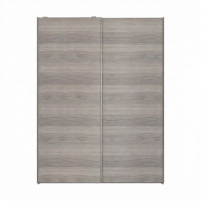 Armoire penderie portes coulissantes effet chêne grisé GoodHome Atomia H. 225 x L. 150 x P. 63,5 cm