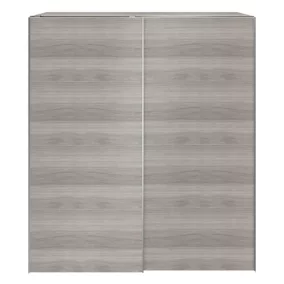 Armoire penderie portes coulissantes effet chêne grisé GoodHome Atomia H. 225 x L. 200 x P. 63,5 cm