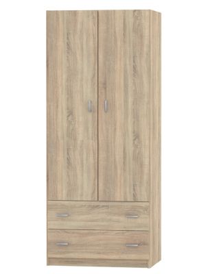 Armoire placard / meuble de rangement coloris Cambrian - Hauteur 180 x Longueur 74 x Profondeur 50 cm