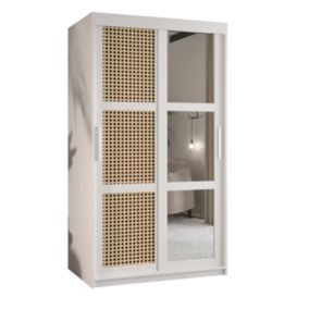 Armoire Plecionka 2 a portes coulissantes H. 200 x L. 100 x P. 62 2 portes