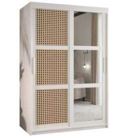 Armoire Plecionka 2 a portes coulissantes H. 200 x L. 120 x P. 62 2 portes