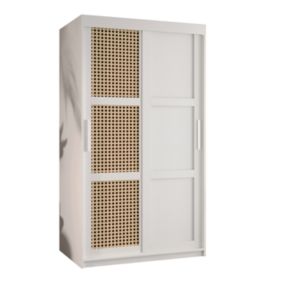 Armoire Plecionka 3 a portes coulissantes H. 200 x L. 100 x P. 62 2 portes