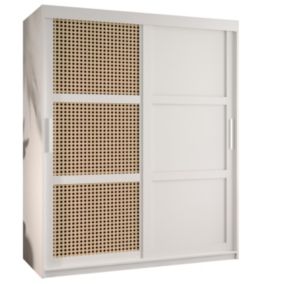 Armoire Plecionka 3 a portes coulissantes H. 200 x L. 150 x P. 62 2 portes