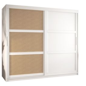 Armoire Plecionka 3 a portes coulissantes H. 200 x L. 200 x P. 62 2 portes