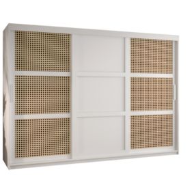 Armoire Plecionka 3 a portes coulissantes H. 200 x L. 250 x P. 62 3 portes