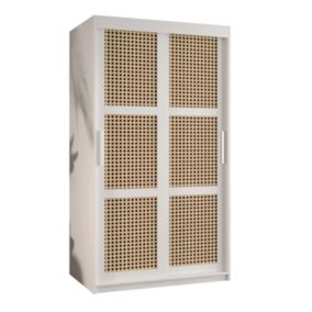 Armoire Plecionka a portes coulissantes H. 200 x L. 100 x P. 62 2 portes