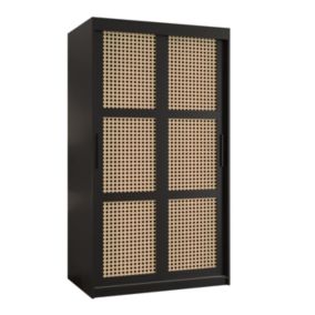 Armoire Plecionka a portes coulissantes H. 200 x L. 100 x P. 62 2 portes