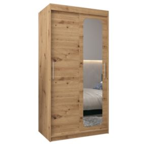 Armoire Promo T2 a portes coulissantes H. 200 x L. 100 x P. 62 2 portes