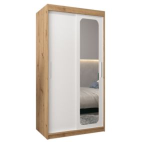 Armoire Promo T2 a portes coulissantes H. 200 x L. 100 x P. 62 2 portes