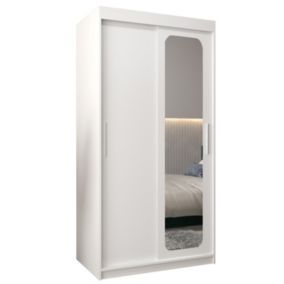 Armoire Promo T2 a portes coulissantes H. 200 x L. 100 x P. 62 2 portes