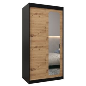 Armoire Promo T2 a portes coulissantes H. 200 x L. 100 x P. 62 2 portes