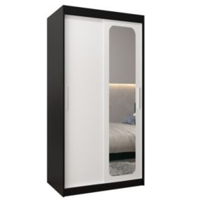 Armoire Promo T2 a portes coulissantes H. 200 x L. 100 x P. 62 2 portes