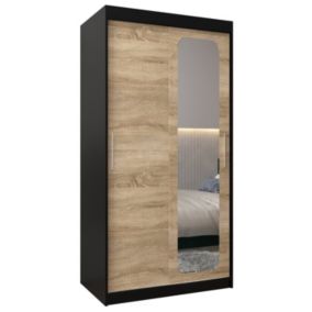 Armoire Promo T2 a portes coulissantes H. 200 x L. 100 x P. 62 2 portes