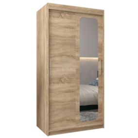 Armoire Promo T2 a portes coulissantes H. 200 x L. 100 x P. 62 2 portes