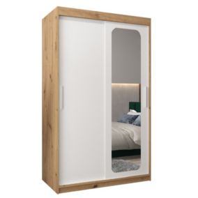 Armoire Promo T2 a portes coulissantes H. 200 x L. 120 x P. 62 2 portes