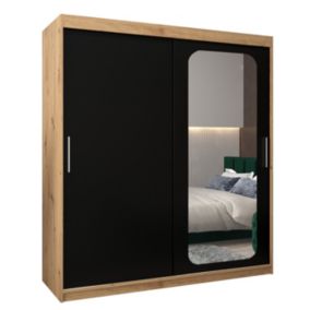 Armoire Promo T2 a portes coulissantes H. 200 x L. 180 x P. 62 2 portes