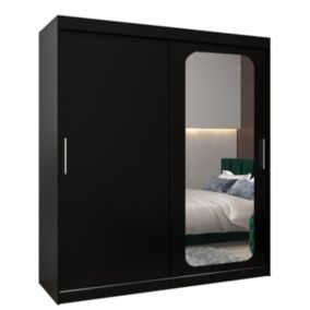 Armoire Promo T2 a portes coulissantes H. 200 x L. 180 x P. 62 2 portes