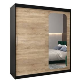 Armoire Promo T2 a portes coulissantes H. 200 x L. 180 x P. 62 2 portes