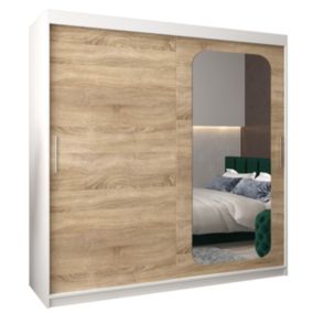 Armoire Promo T2 a portes coulissantes H. 200 x L. 200 x P. 62 2 portes