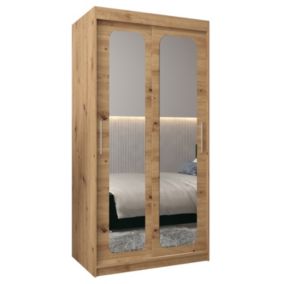 Armoire Promo T3 a portes coulissantes H. 200 x L. 100 x P. 62 2 portes