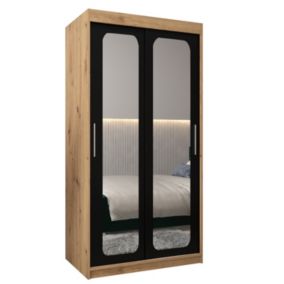 Armoire Promo T3 a portes coulissantes H. 200 x L. 100 x P. 62 2 portes