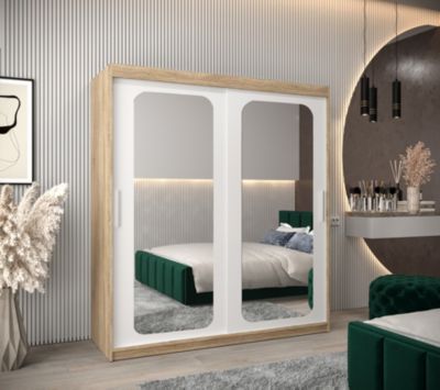 Armoire Promo T3 a portes coulissantes H. 200 x L. 180 x P. 62 2 portes