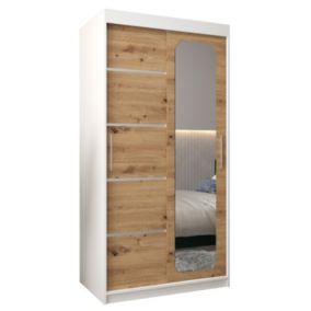 Armoire Promo V2 a portes coulissantes H. 200 x L. 100 x P. 62 2 portes