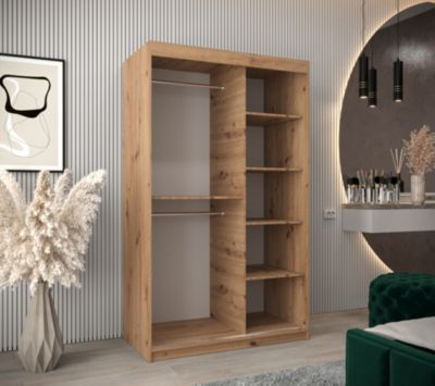 Armoire Promo V2 a portes coulissantes H. 200 x L. 120 x P. 62 2 portes