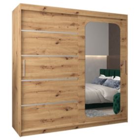 Armoire Promo V2 a portes coulissantes H. 200 x L. 200 x P. 62 2 portes