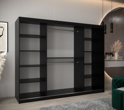 Armoire Rhomb à portes coulissantes H. 200 x L. 250 x P. 62, 3 portes
