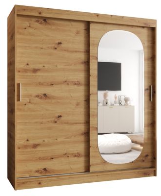 Armoire ROYAL à portes coulissantes H. 200 x L. 180 x P. 62, 2 portes