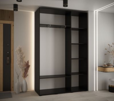 Armoire Sapporo 1 a portes coulissantes H. 205,2 x L. 150 x P. 45 3 portes