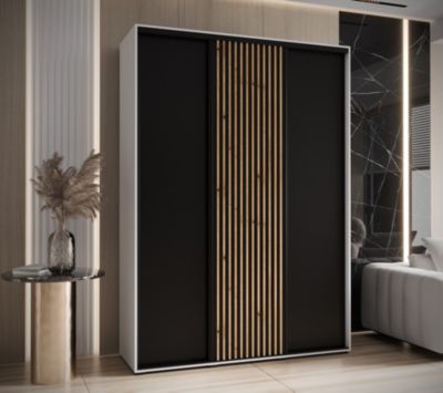 Armoire Sapporo 1 a portes coulissantes H. 205,2 x L. 180 x P. 45 3 portes