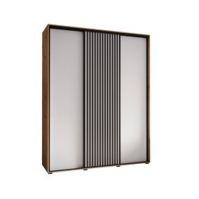 Armoire Sapporo 1 a portes coulissantes H. 205,2 x L. 190 x P. 60 3 portes