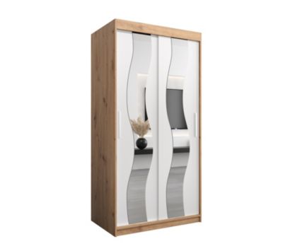 Armoire SEWILLA à portes coulissantes H. 200 x L. 100 x P. 62, 2 portes