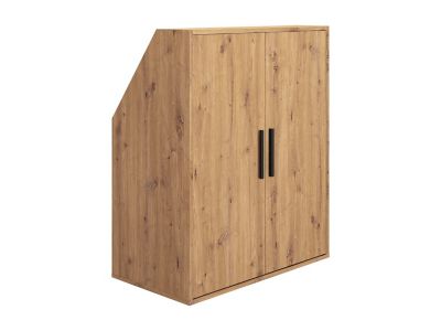Armoire sous pente 2 portes - Coloris : Naturel - ADEZIO