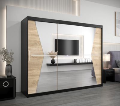 Armoire TOKYO 1 à portes coulissantes H. 200 x L. 250 x P. 62, 3 portes