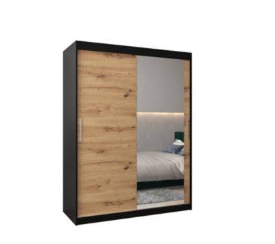 Armoire Porte Coulissante Vista 04 Sonoma 200x150x61cm | A&C Meubles Center
