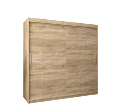 Armoire TOKYO à portes coulissantes H. 200 x L. 200 x P. 62, 2 portes