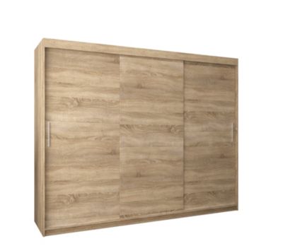 Armoire TOKYO à portes coulissantes H. 200 x L. 250 x P. 62, 3 portes